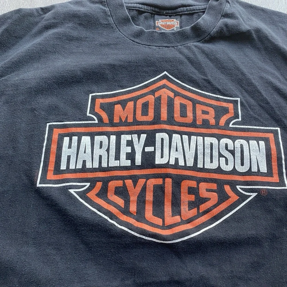Harley Davidson Central Shawnee, KS Women's Black Short Sleeve T-Shirt XL Biker - Picture 3 of 8